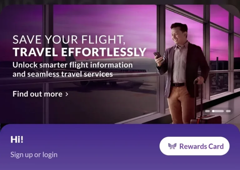 Technology 16 Traveler checking phone near airport window with Changi App screen showing “Save Your Flight, Travel Effortlessly” message.