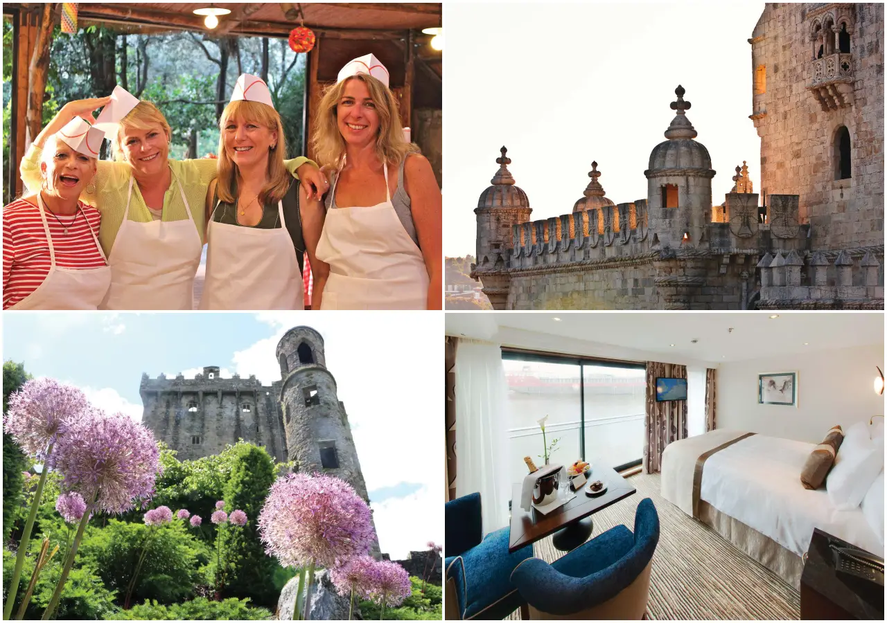 Women-only Tauck European tours showcasing cultural experiences in Ireland, Italy and Portugal with small group travel