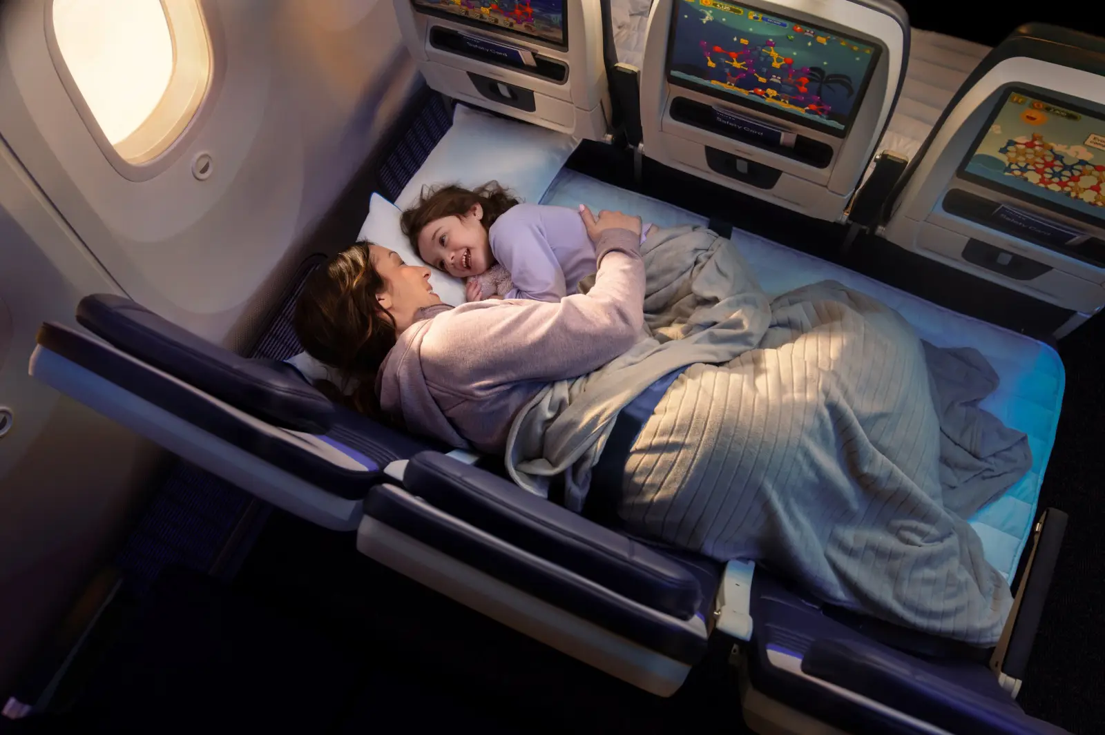 United Relax Row turns economy seats into beds for long haul travel