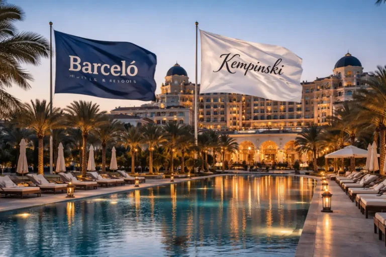 Spain Travel And Tourism News 14 Luxury hotel resort with Barceló and Kempinski branding, illustrating new alliance to manage upscale properties