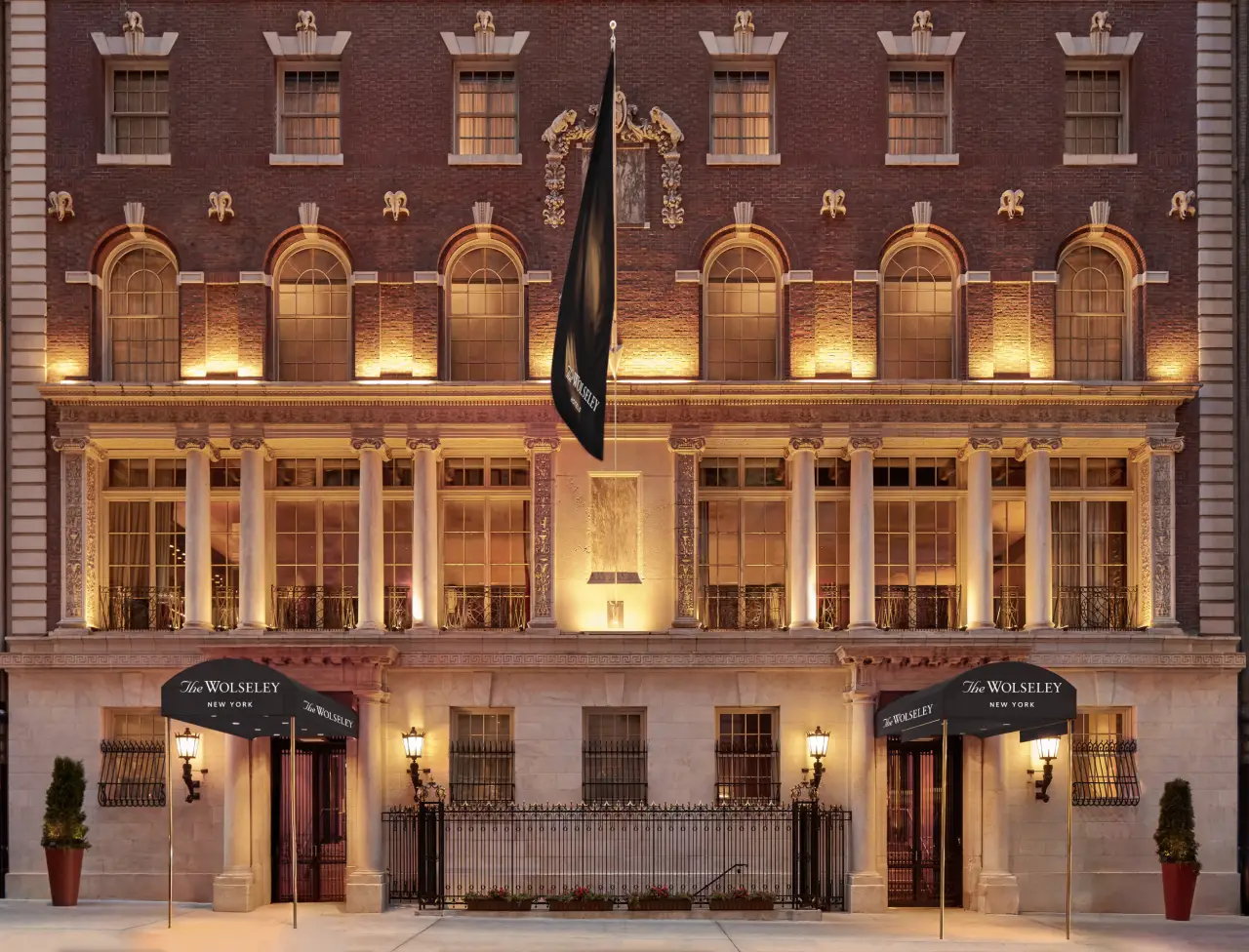Exterior rendering of The Wolseley Hotel New York in Midtown Manhattan near Bryant Park