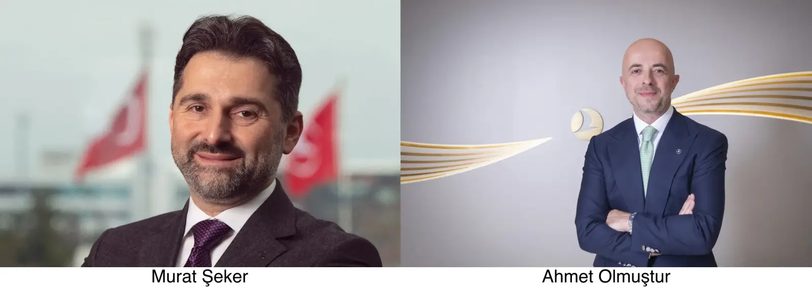 Turkish Airlines Names New Ceo And Chairman In Major Overhaul 3 Portraits of Turkish Airlines chairman Murat Şeker and CEO Ahmet Olmuştur following leadership change