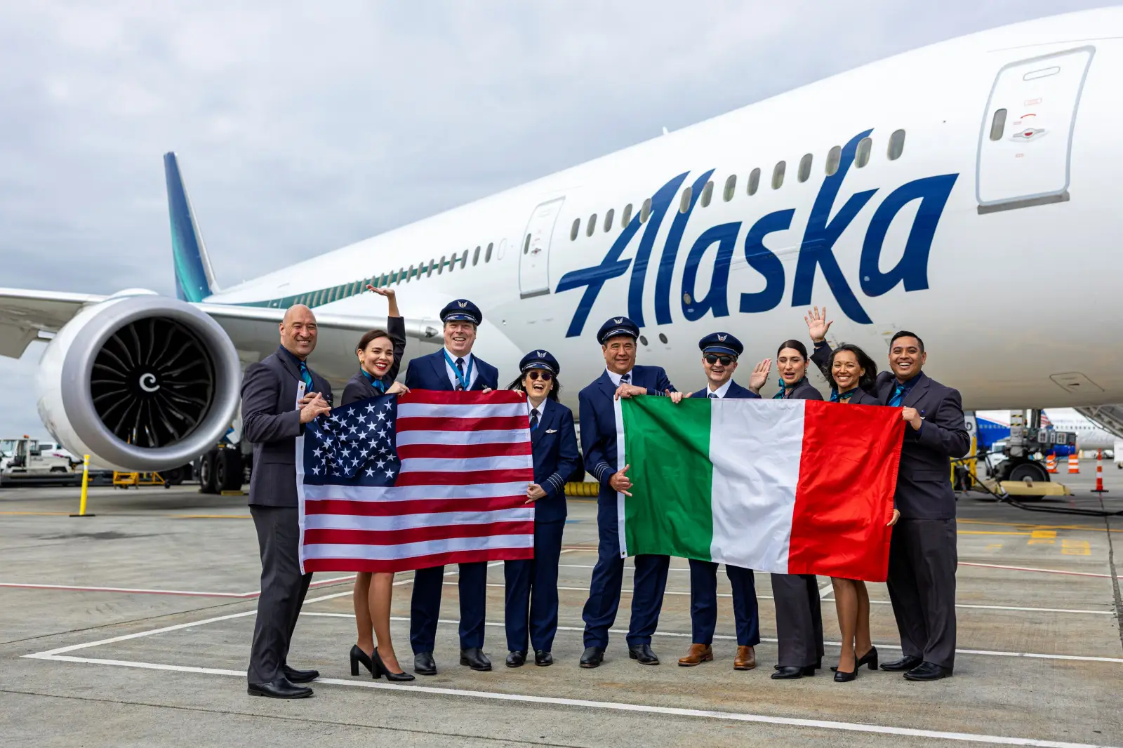 Alaska Airlines launches historic first nonstop flight between Seattle and Rome
