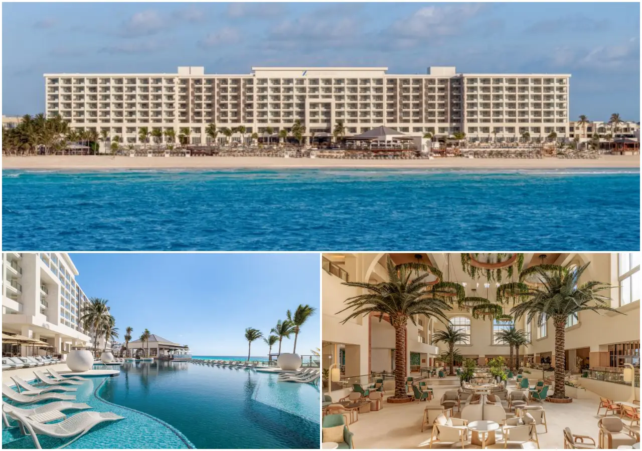 Hyatt Zilara Cancun renovated resort exterior, pool and lobby