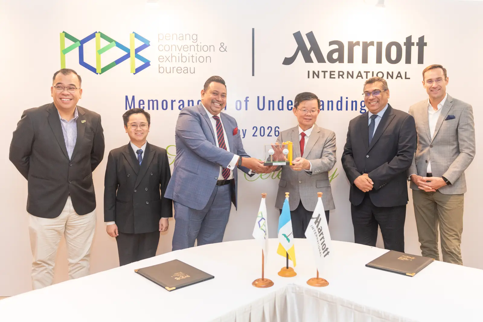PCEB and Marriott International Malaysia MoU signing ceremony in Penang