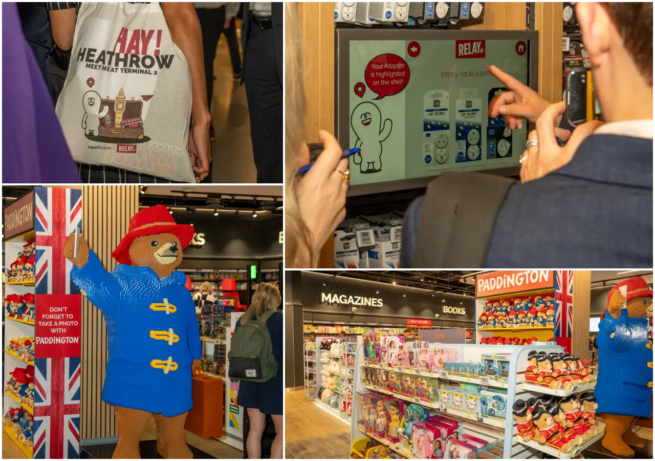 Relay Opens Its First Uk Store At Heathrow Terminal 2 3 Inside the new RELAY store at Heathrow Terminal 2, featuring Paddington merchandise, magazines, books and an interactive travel adaptor finder screen