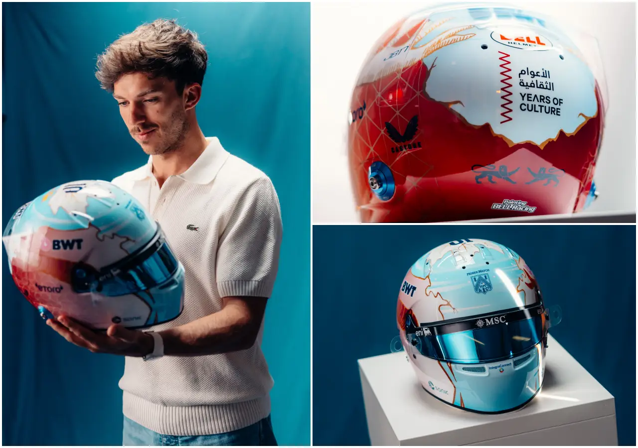 Pierre Gasly will race in Montreal wearing a helmet designed by a Qatari artist