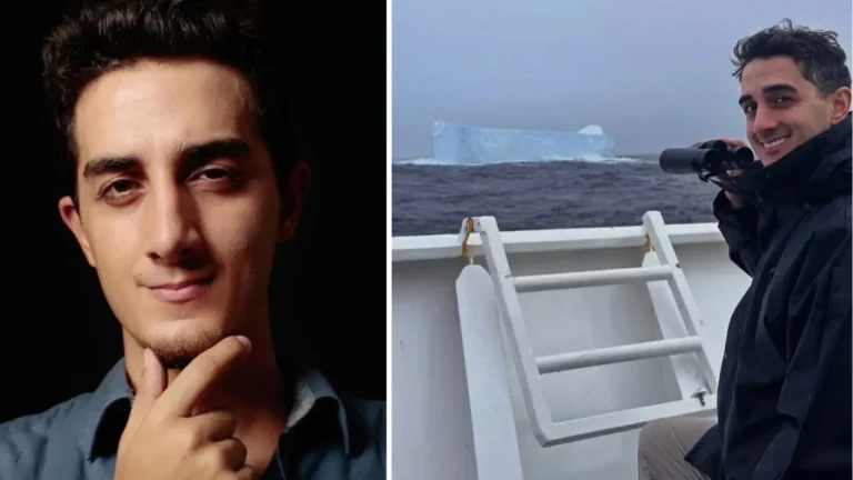 Turkish YouTuber Ruhi Çenet aboard an Antarctic expedition cruise ship during the hantavirus outbreak incident near Argentina.