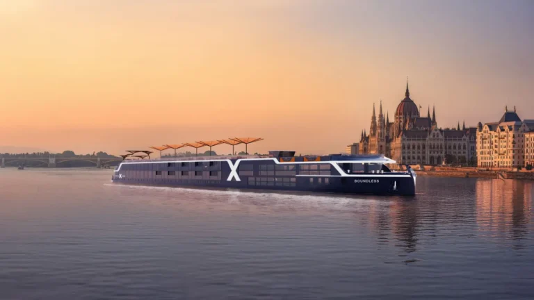 Cruise Travel 26 Celebrity River Cruises ship Boundless on the Danube River in Budapest