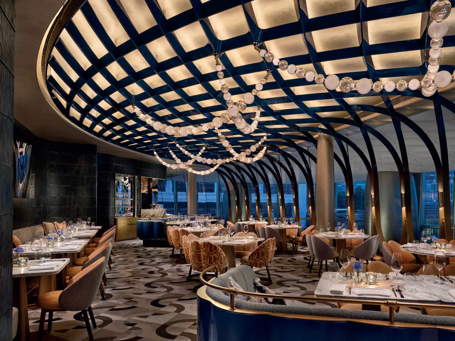 Prix Versailles Names 16 Most Beautiful Restaurants In The World For 2026 3 Akira Back restaurant dining room interior at The Henderson Hong Kong