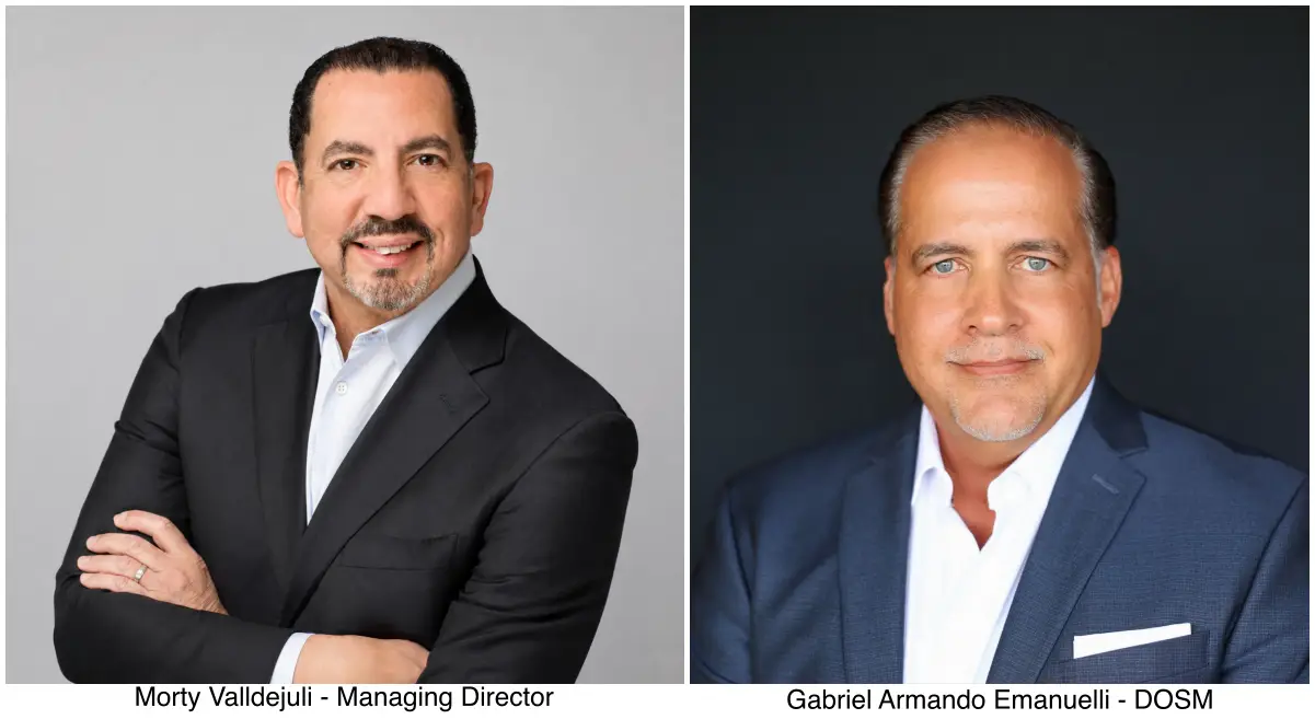 Portraits of Morty Valldejuli and Gabriel Armando Emanuelli, newly appointed leaders at Hyatt Regency Grand Reserve Puerto Rico