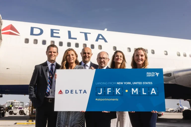 Delta Air Lines JFK to Malta inaugural flight welcome at Malta International Airport