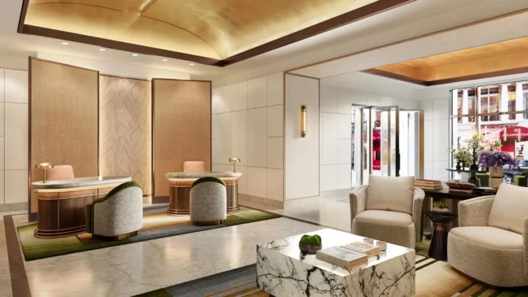 Renovated lobby lounge at Millennium Premier Hotel New York Times Square with modern seating and warm lighting