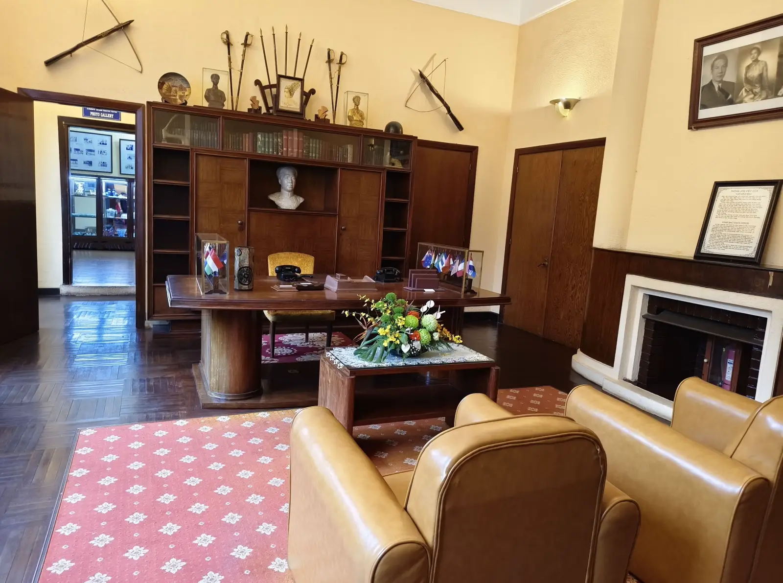Memories From A Bygone Era: The Summer Holiday Villa Of Vietnam’s Last King 9 4a. Kings office Dinh3 Vietnam